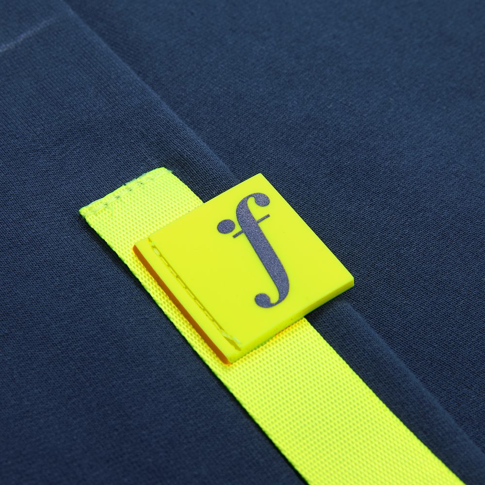 Футболка оверсайз с двойным рукавом Kosmos, темно-синяя