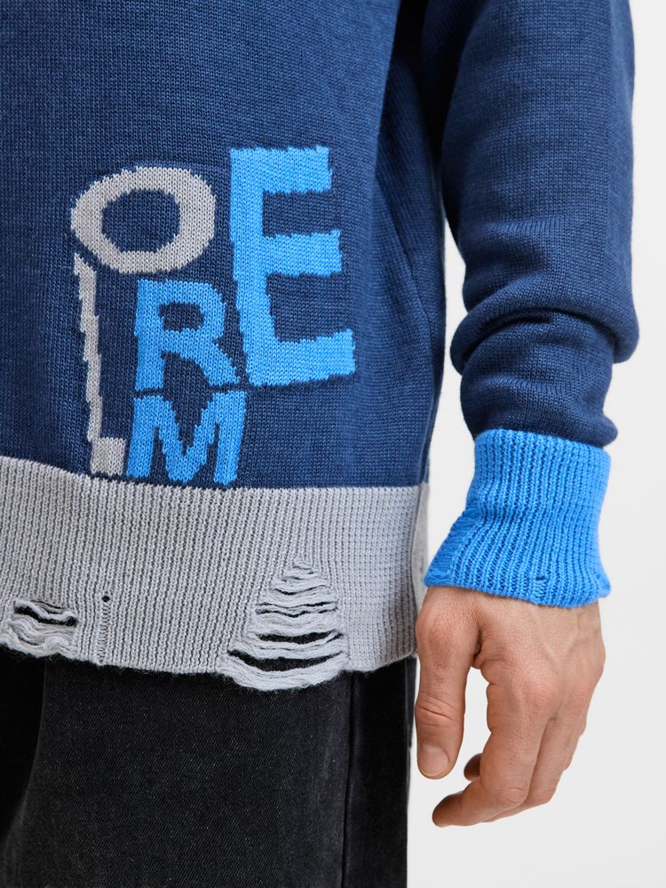 Свитер оверсайз Tricksy Net Grunge на заказ, акрил