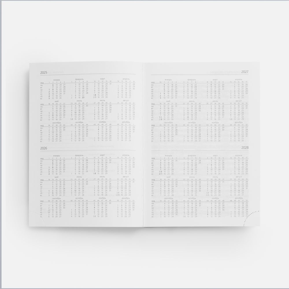 Ежедневник Prizma, недатированный, красный