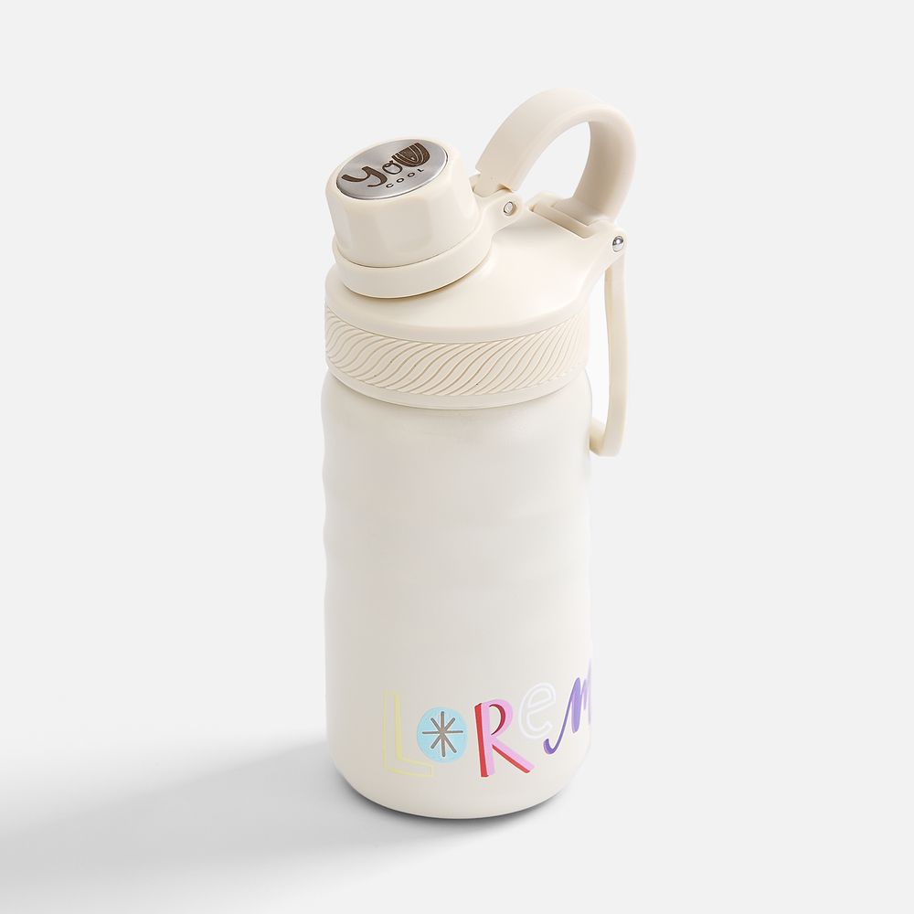 Термобутылка Fujisan 2.0 без логотипа, белая (молочная)