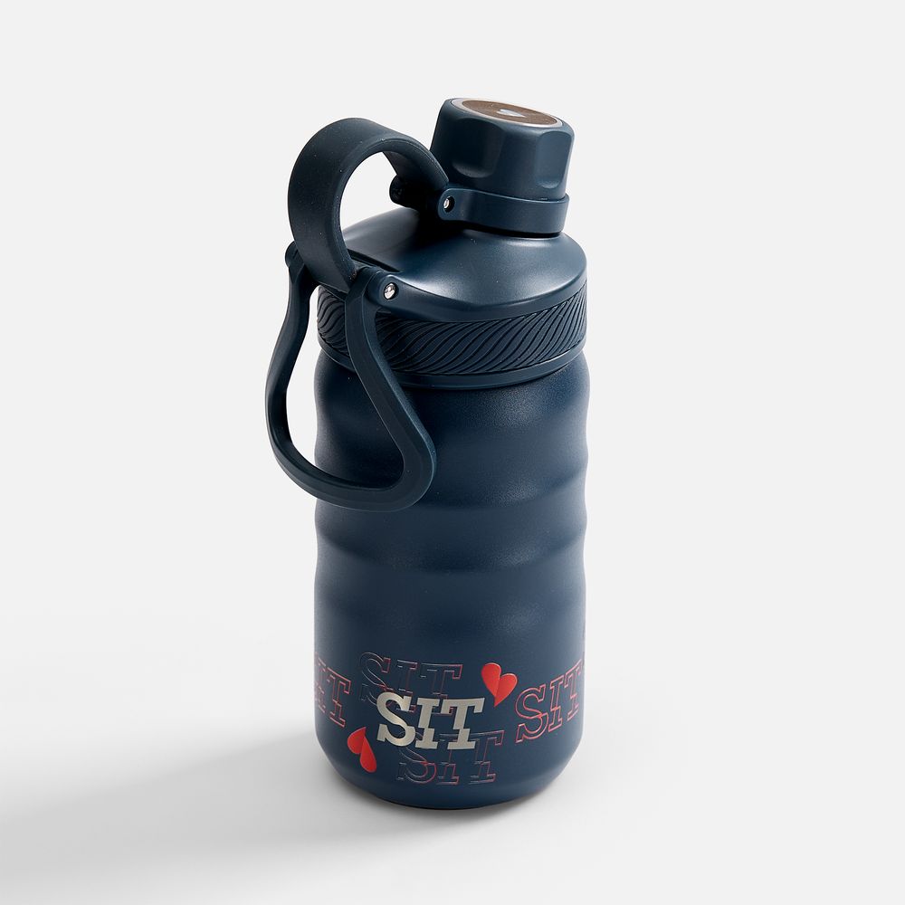 Термобутылка Fujisan 2.0 без логотипа, темно-синяя