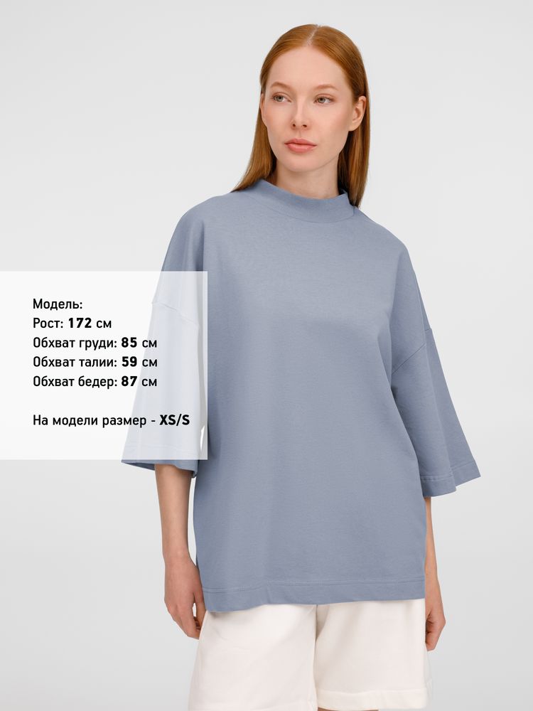 Футболка оверсайз унисекс T9, серая