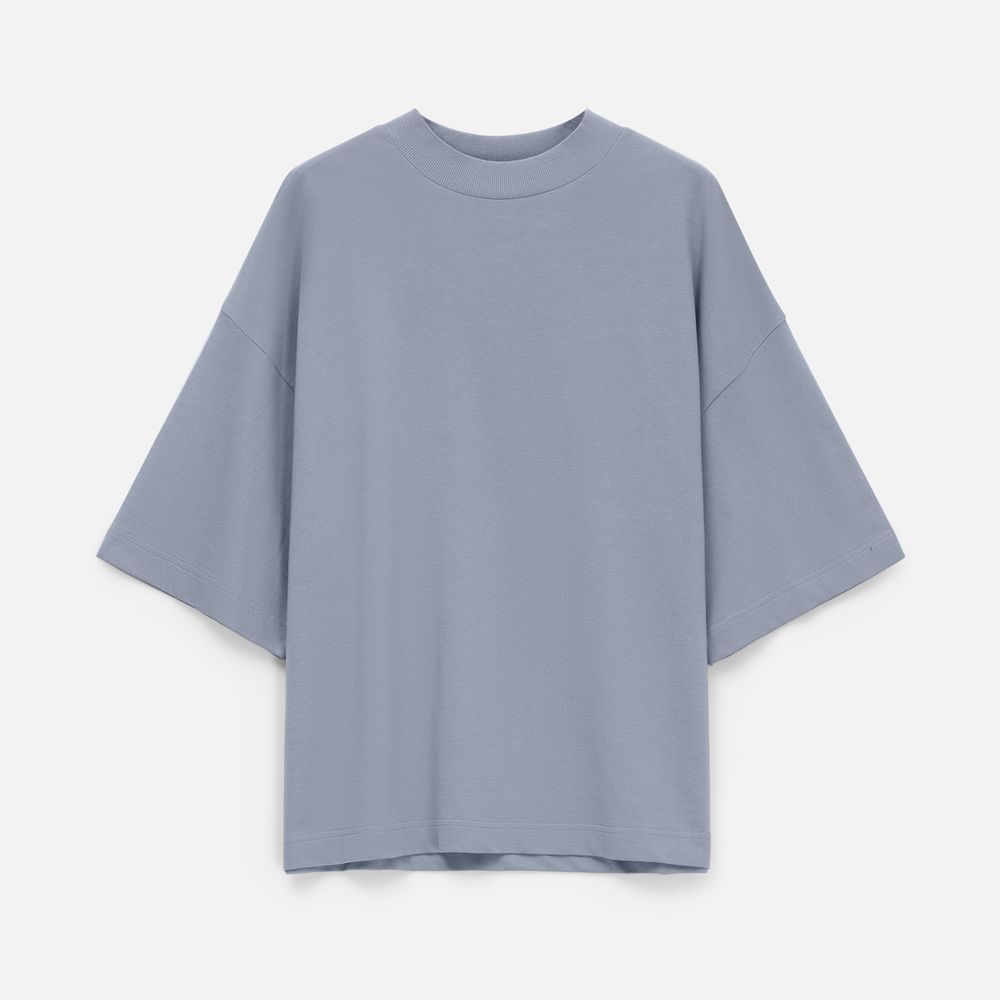 Футболка оверсайз унисекс T9, серая