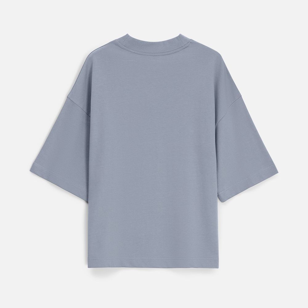 Футболка оверсайз унисекс T9, серая