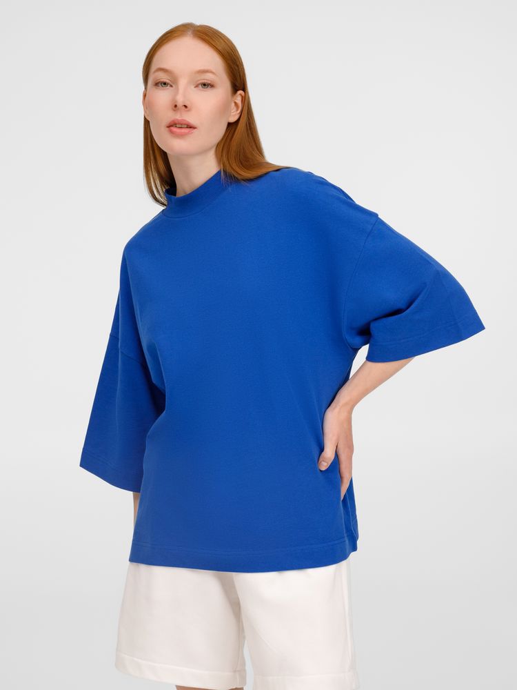 Футболка оверсайз унисекс T9, синяя