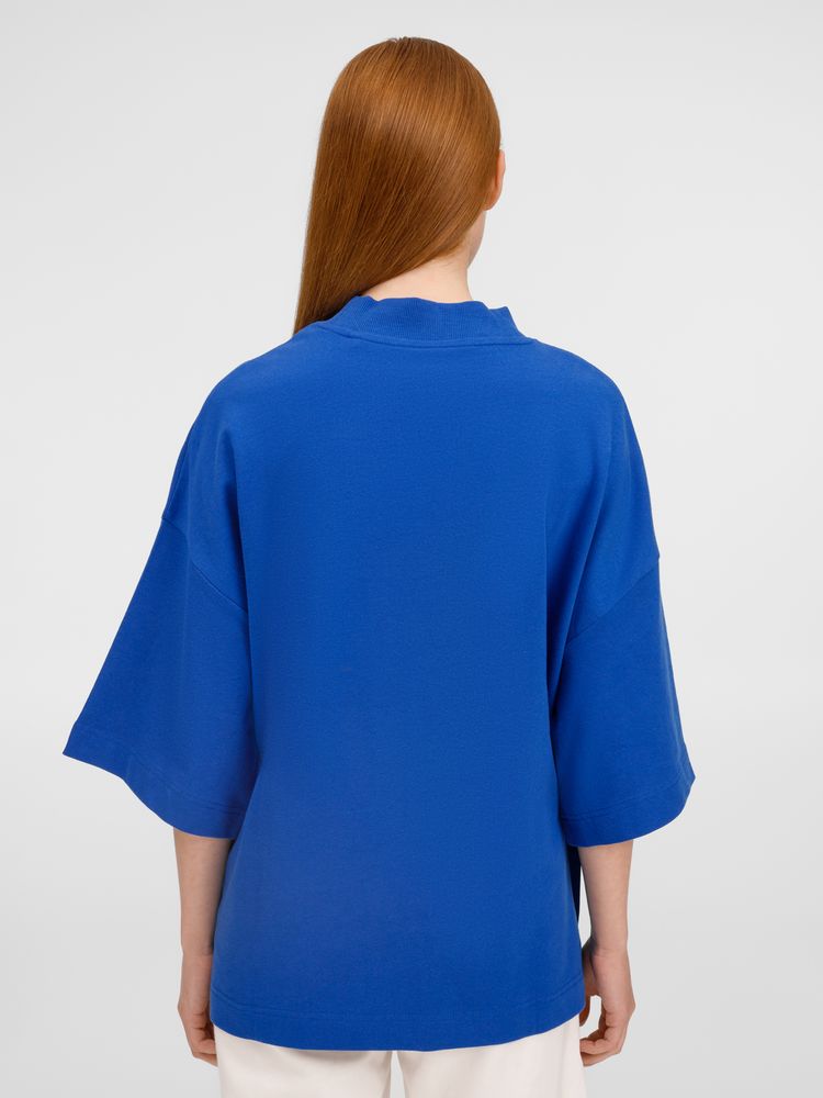 Футболка оверсайз унисекс T9, синяя