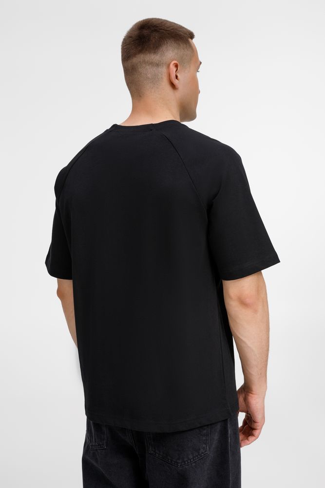 Футболка оверсайз унисекс Avenu, черная