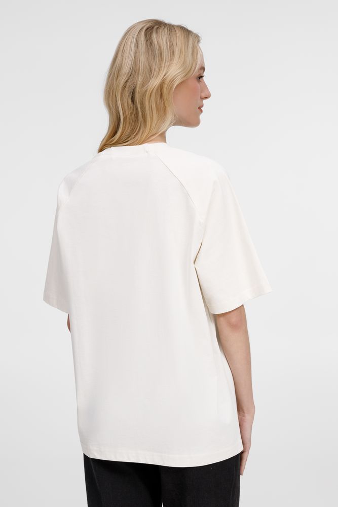 Футболка оверсайз унисекс Avenu, молочно-белая