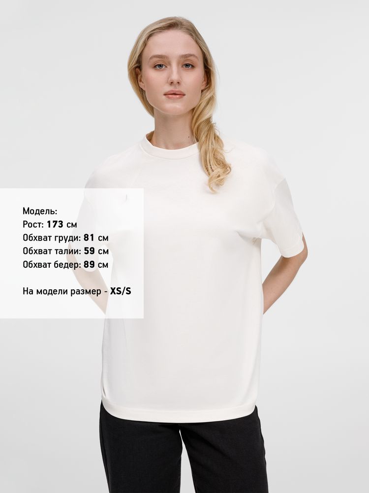 Футболка оверсайз унисекс Sinkopa, молочно-белая