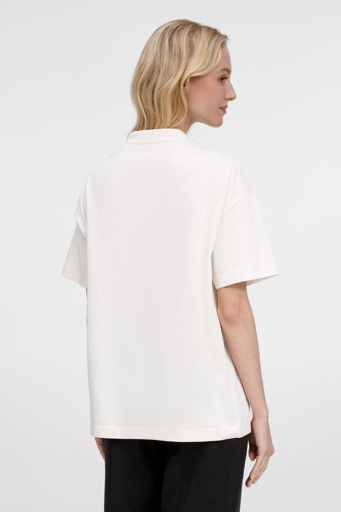 Футболка оверсайз унисекс Sinkopa, молочно-белая