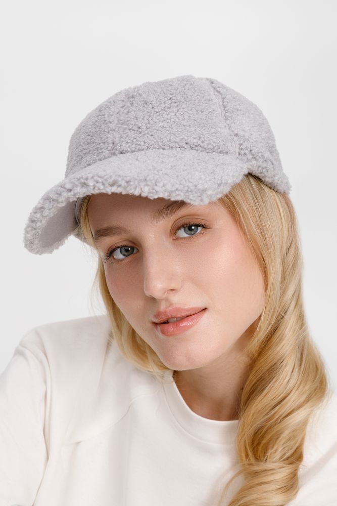 Бейсболка Oblako, утепленная, серая