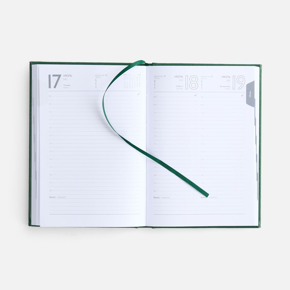 Ежедневник Baza, датированный, зеленый
