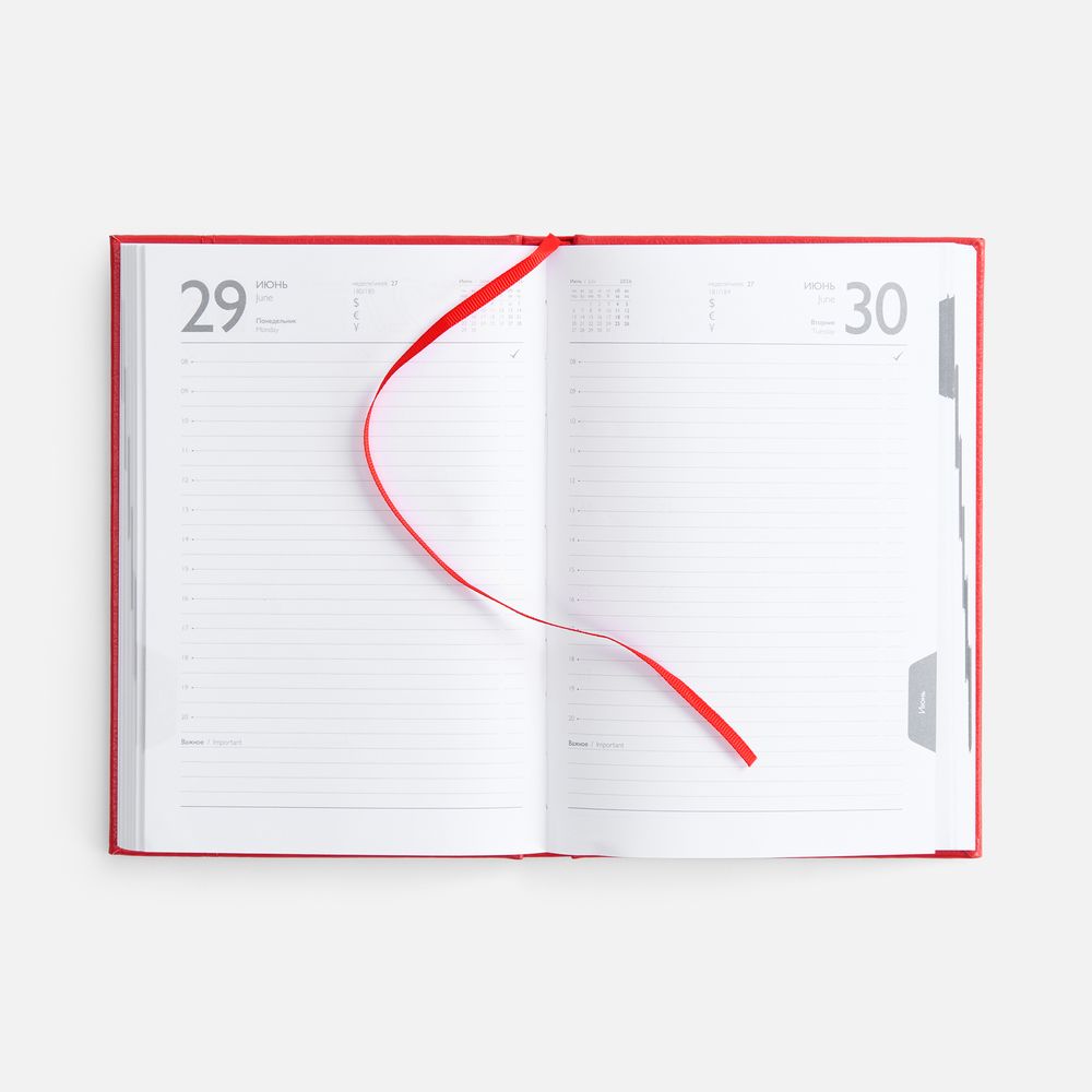 Ежедневник Baza, датированный, красный