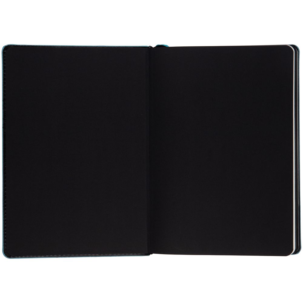 Ежедневник Alanis, недатированный, черный с голубым