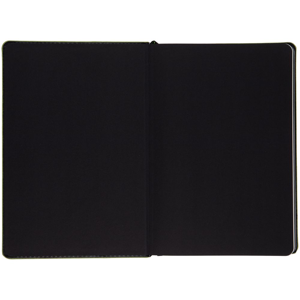 Ежедневник Alanis, недатированный, черный с зеленым