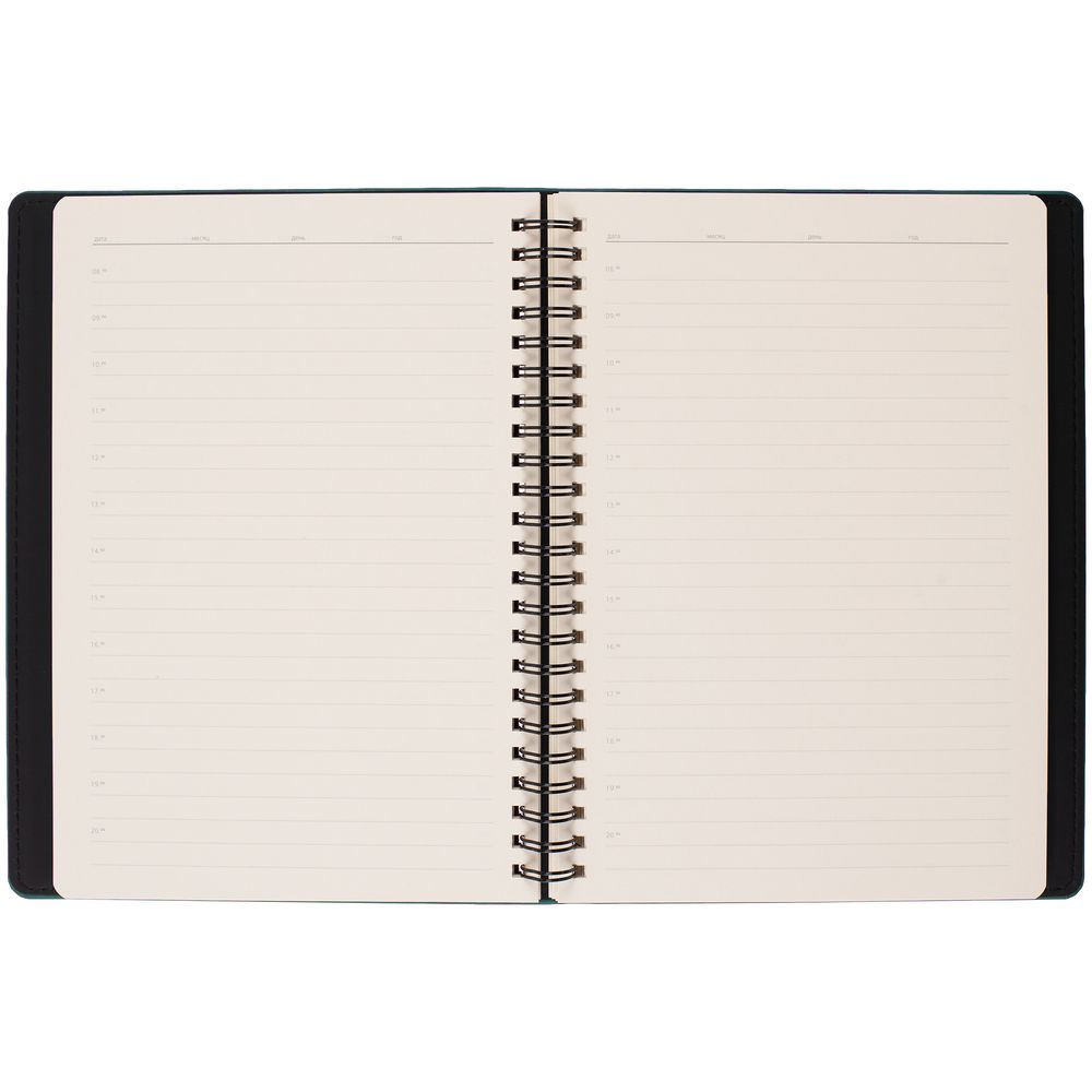 Ежедневник Spring Urban на заказ, недатированный, изумрудный