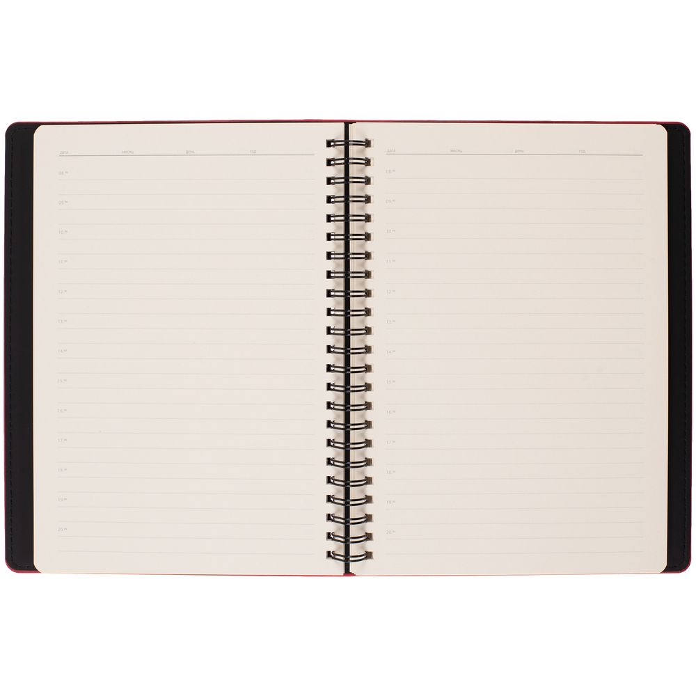 Ежедневник Spring Urban на заказ, недатированный, красный