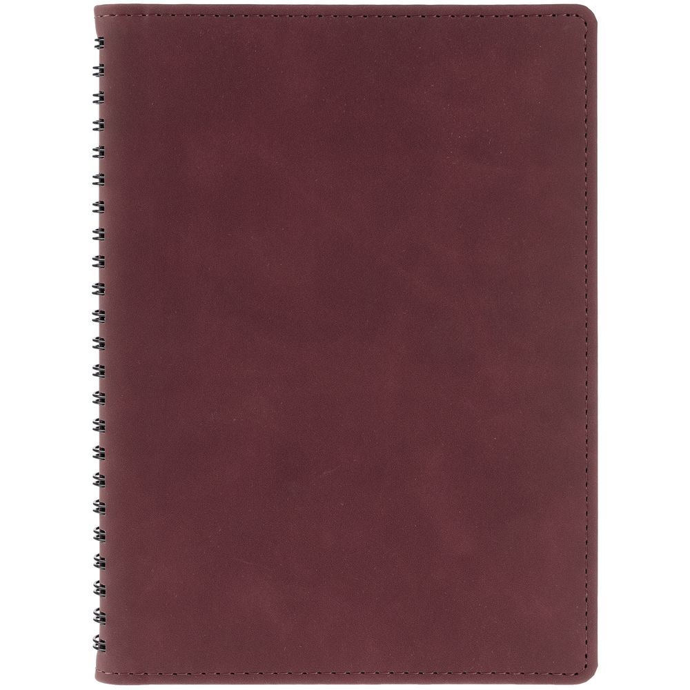 Ежедневник Spring Urban на заказ, недатированный, бордовый