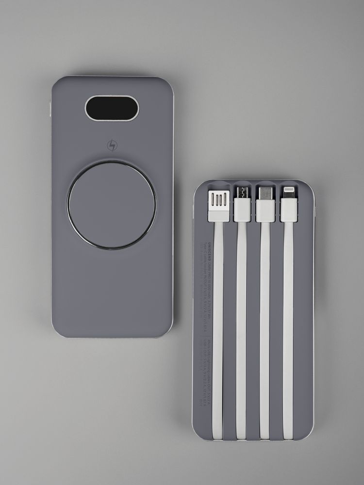 Внешний аккумулятор Omni Pro 10000 мАч, серый