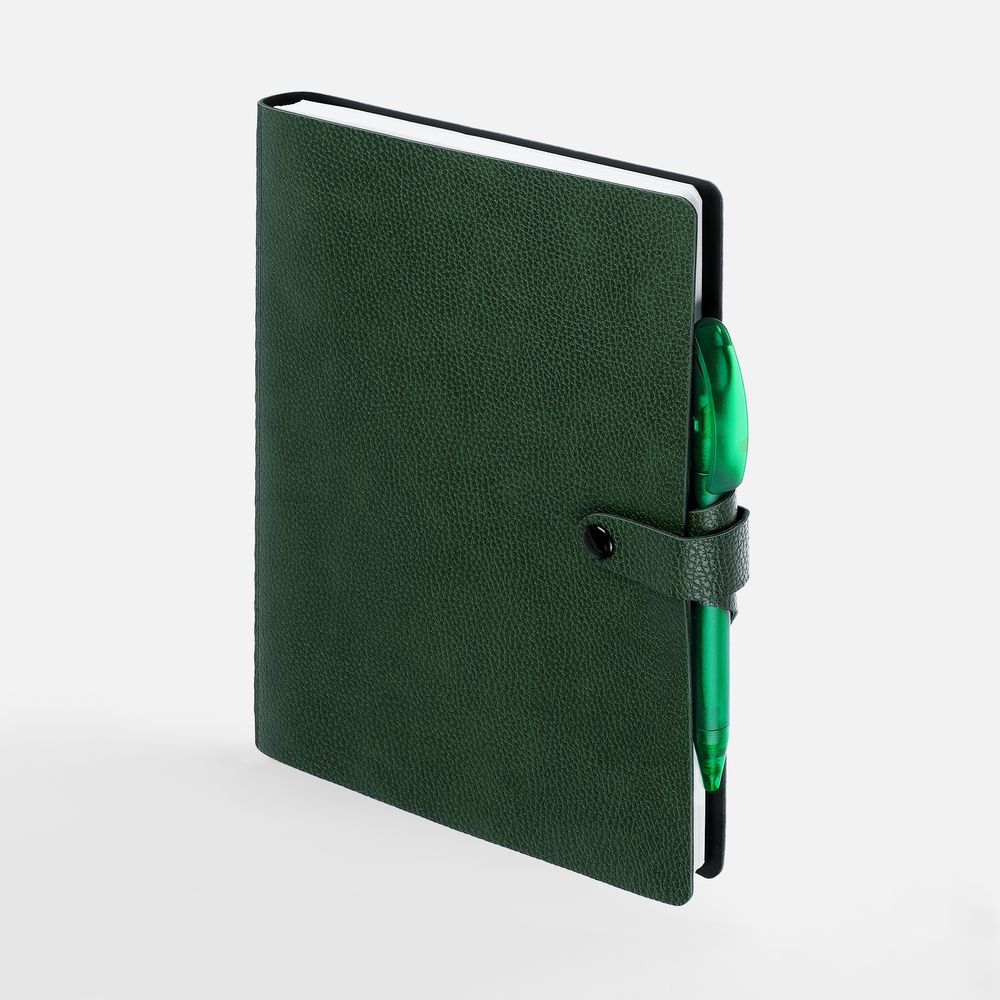 Ежедневник Strep Front на заказ, недатированный, зеленый