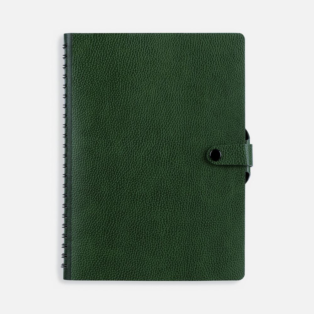 Ежедневник Strep Front на заказ, недатированный, зеленый