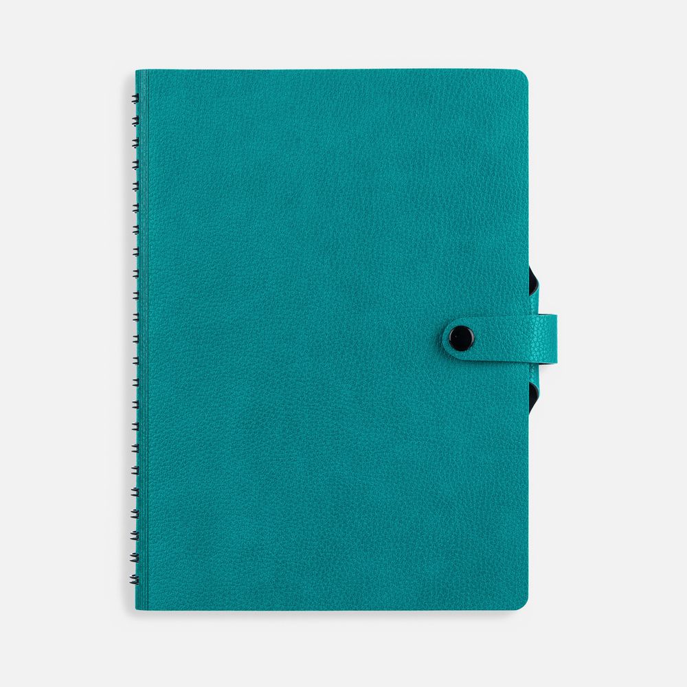 Ежедневник Strep Front на заказ, недатированный, бирюзовый