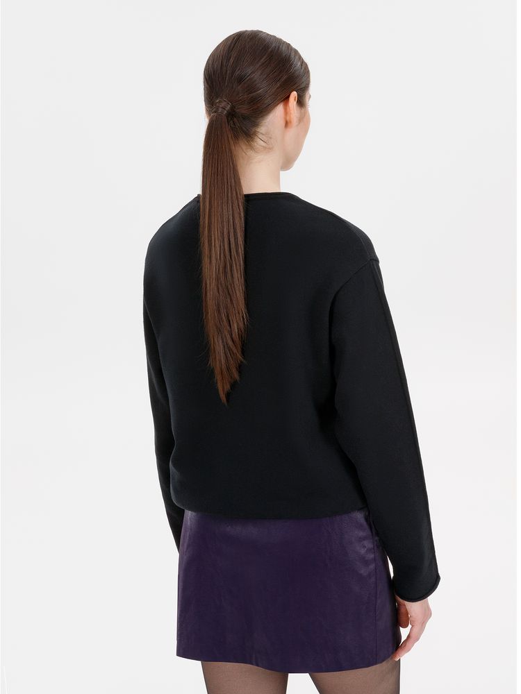 Лонгслив унисекс Siluetti Fuori, черный