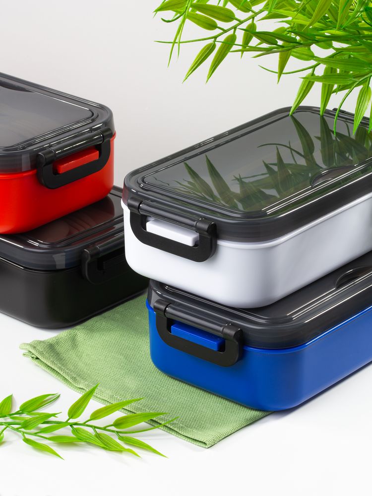 Ланчбокс Pranzo, белый с черным