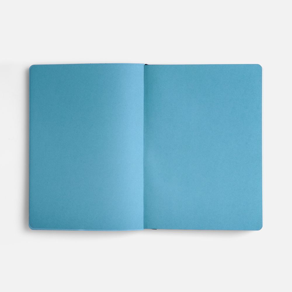 Ежедневник Doppio, недатированный, синий с голубым