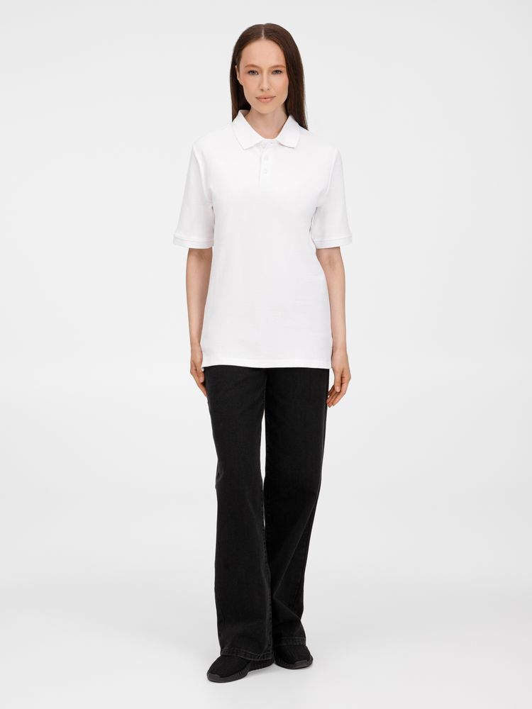 Рубашка поло унисекс Upswing, белая