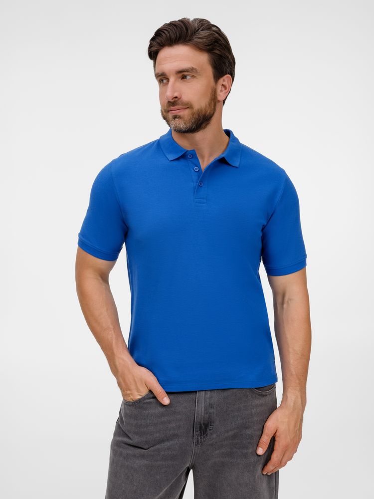 Рубашка поло унисекс Upswing, ярко-синяя