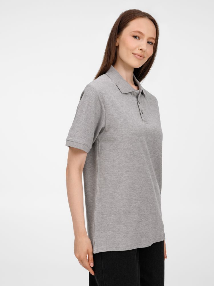 Рубашка поло унисекс Upswing, серый меланж