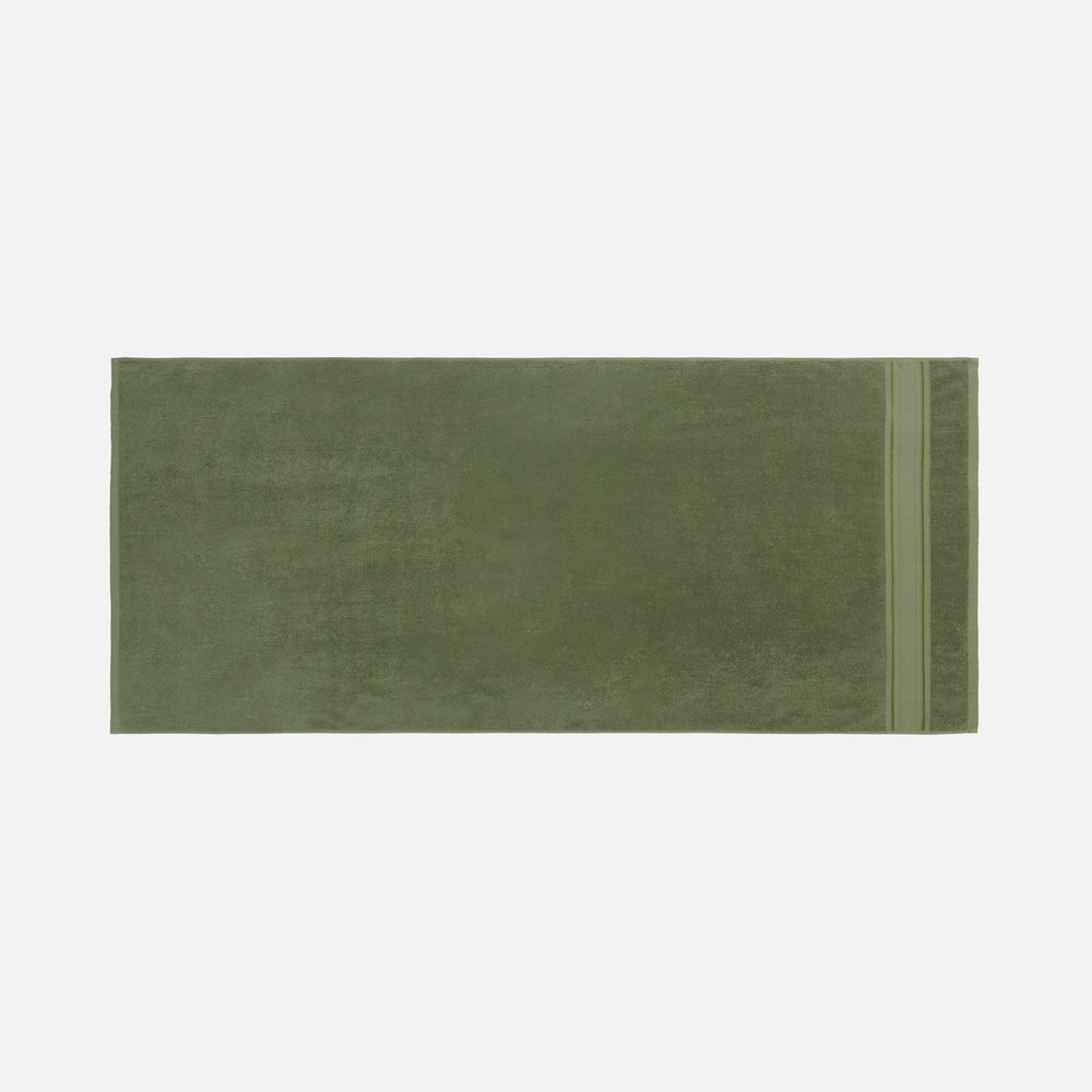 Полотенце махровое Terrychic, среднее, зеленое