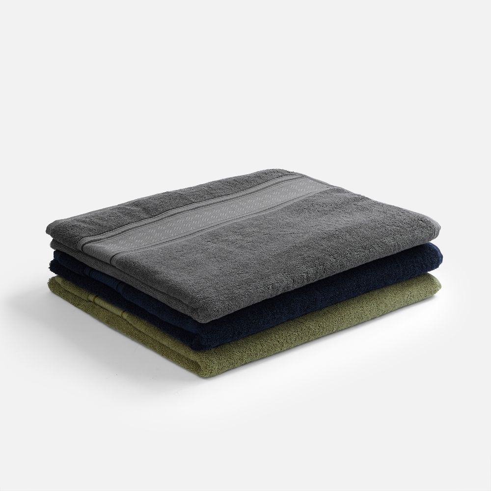 Полотенце махровое Terrychic XL, зеленое