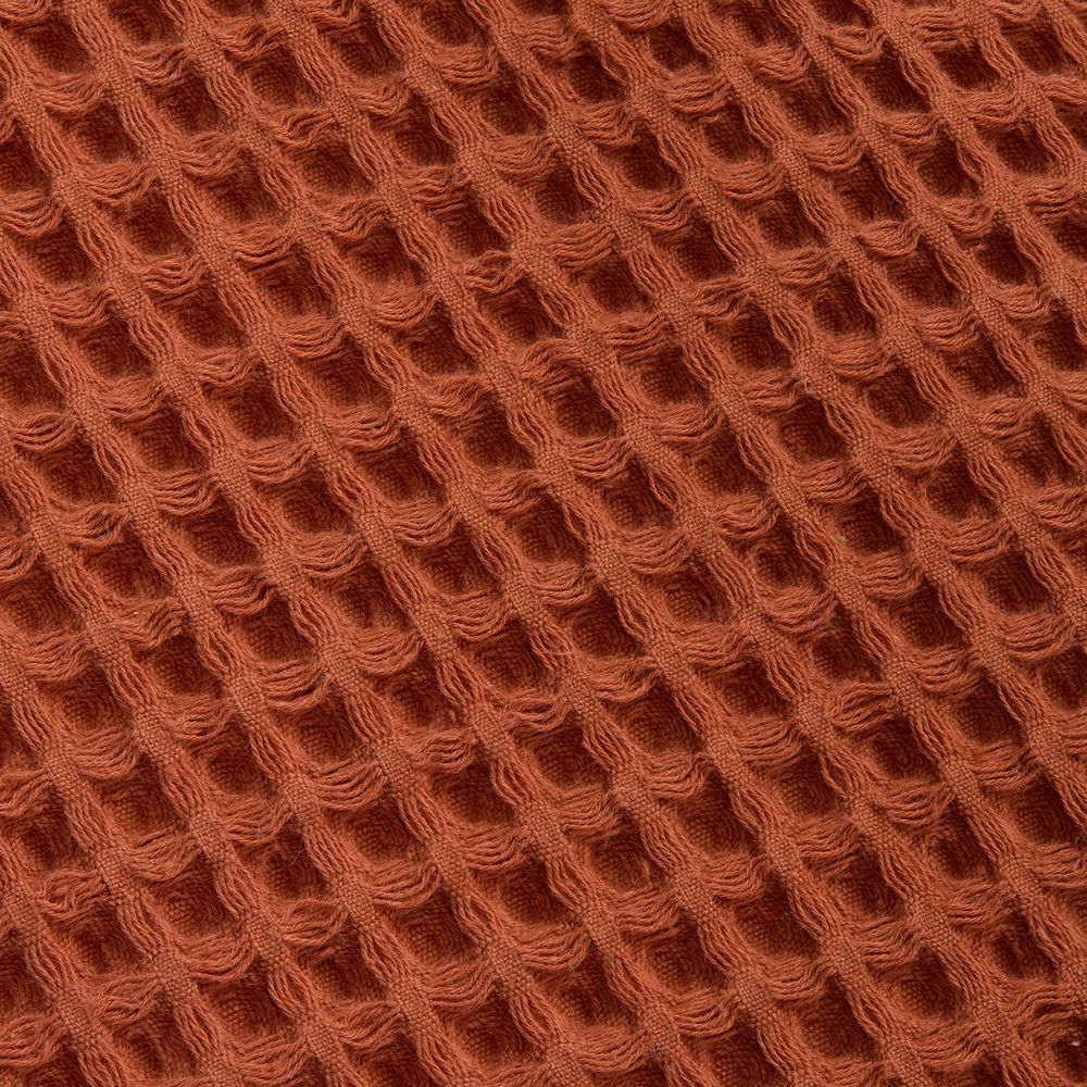 Плед вафельный Elenglect, оранжевый