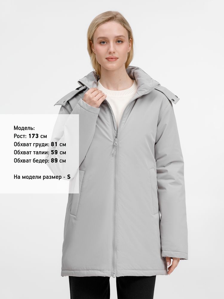 Куртка-парка унисекс Sfera, светло-серая