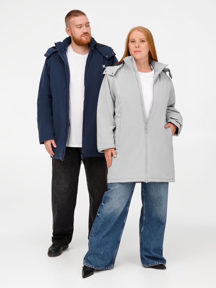 Куртка-парка унисекс Sfera, темно-синяя