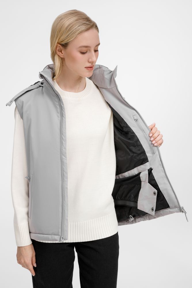 Жилет унисекс Sfera, светло-серый