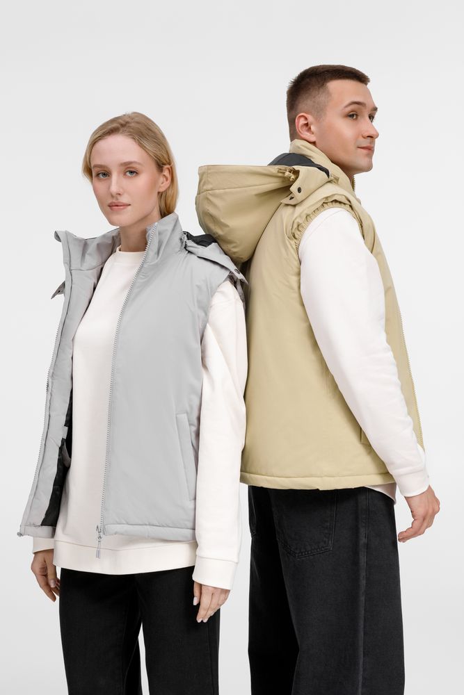 Жилет унисекс Sfera, светло-серый