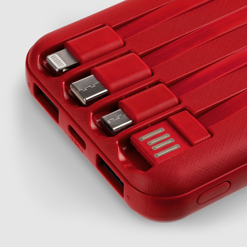 Аккумулятор Omni Qi 10000 мАч, ver.2, красный