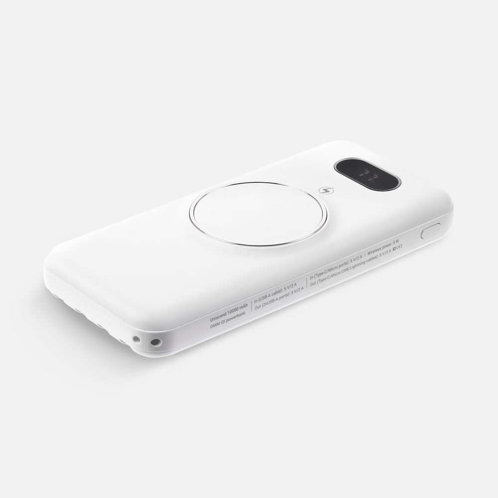 Аккумулятор Omni Qi 10000 мАч, ver.2, белый