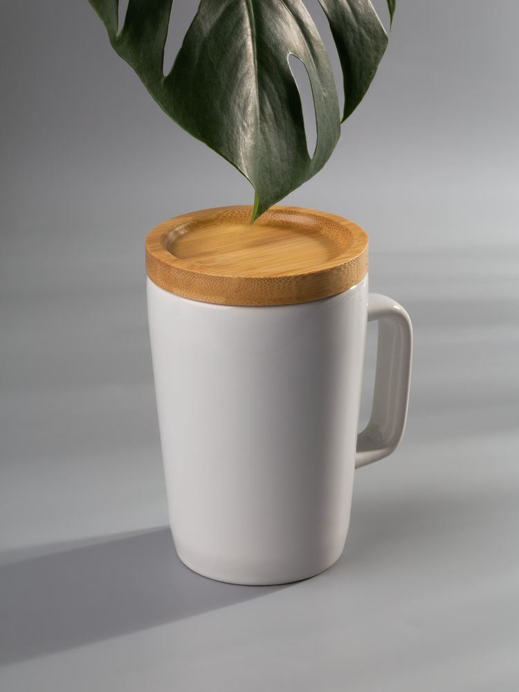 Кружка Vierra с крышкой-костером, белая