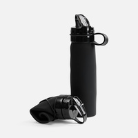 Складная бутылка для воды Langfossen, черная