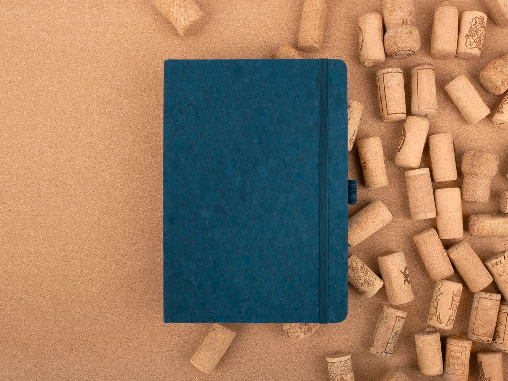 Блокнот Cork County, синий