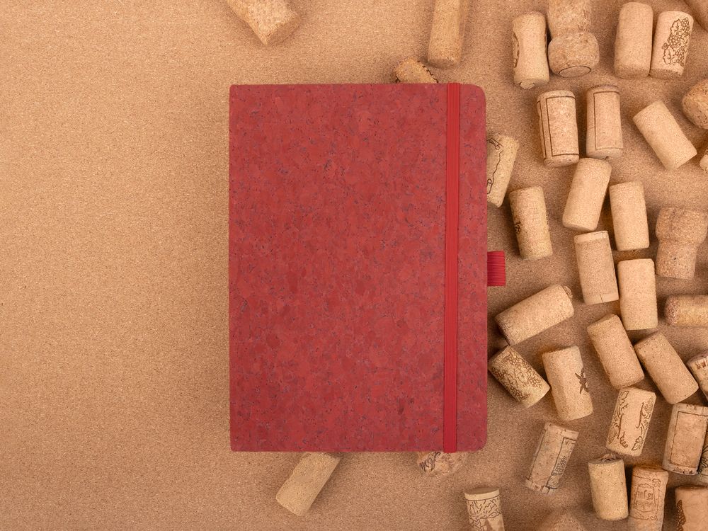 Блокнот Cork County, красный