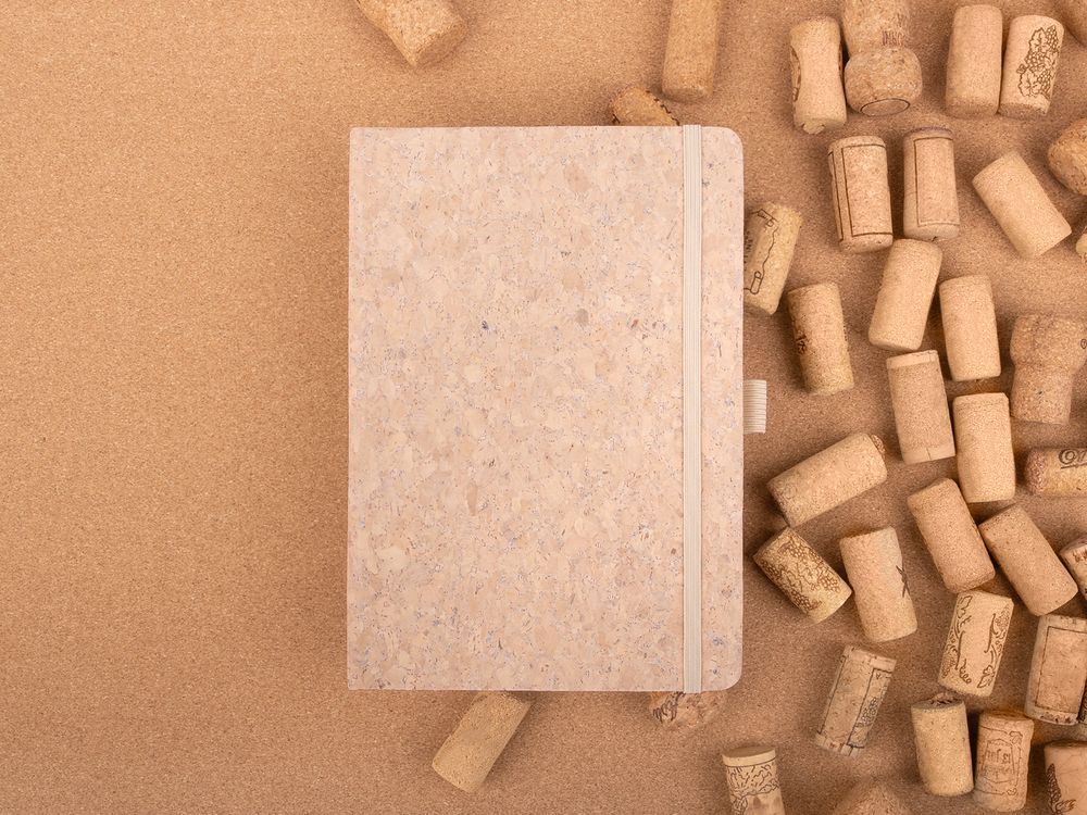 Блокнот Cork County, белый