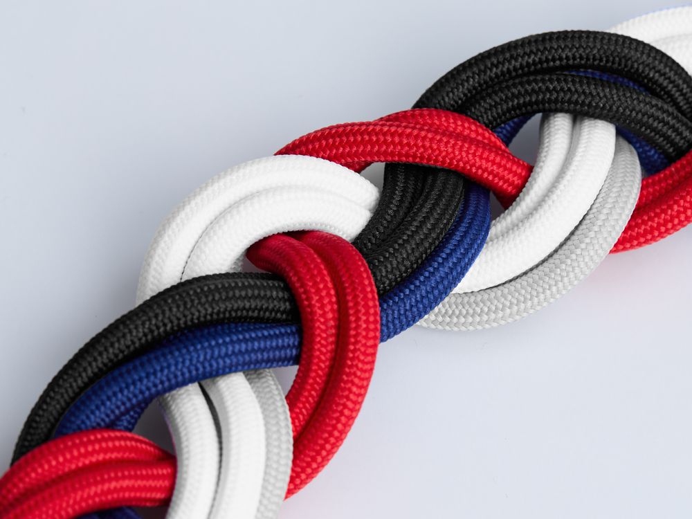 Шнурок для бейджа Tube Metal, серый