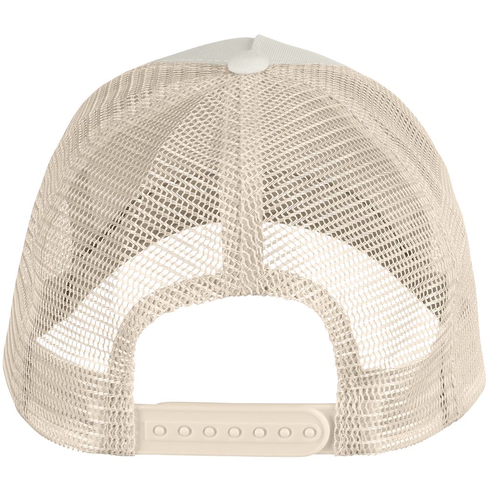 Бейсболка Blink, бежевая с бирюзовым