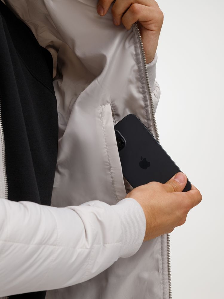 Куртка унисекс Warmbridge, светло-серая