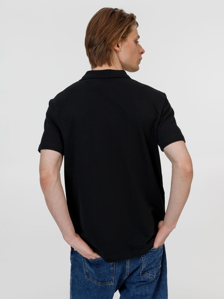 Рубашка поло унисекс Pulse, черная